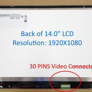 Led ekran za laptop rezolucije 1920x1080, tip povrsine mat konektor 30 pina