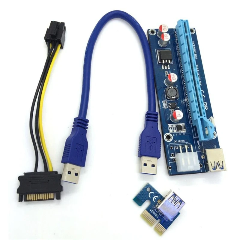 USB 3.0 pci-e express to x16 extenderi riser 6pin
