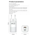 RY-U65A GaN Punjač Type C, USB-A 65w