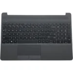 Palmrest (C Cover) sa tastaturom za laptop HP 250 255 256 G8 15S-DU 15-DW tamno sivi/crni