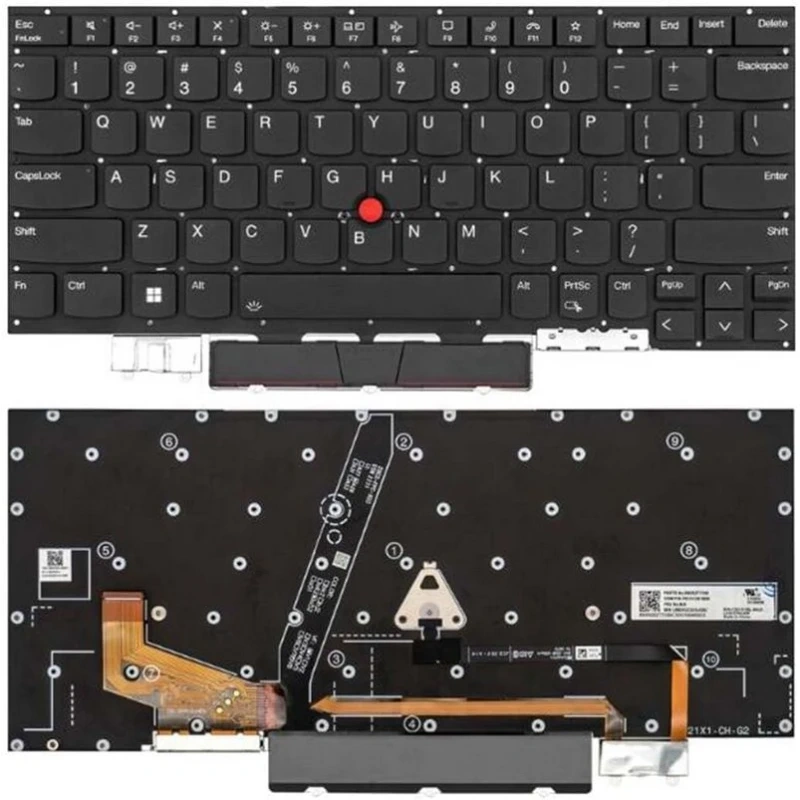 Tastatura za laptop Lenovo ThinkPad X1 Carbon 9th Gen 9 2021 X1C 2021 mali enter, backlight, pointer Tastatura za laptop Lenovo ThinkPad X1 Carbon 9th Gen 9 2021 X1C 2021 mali enter, backlight, pointer