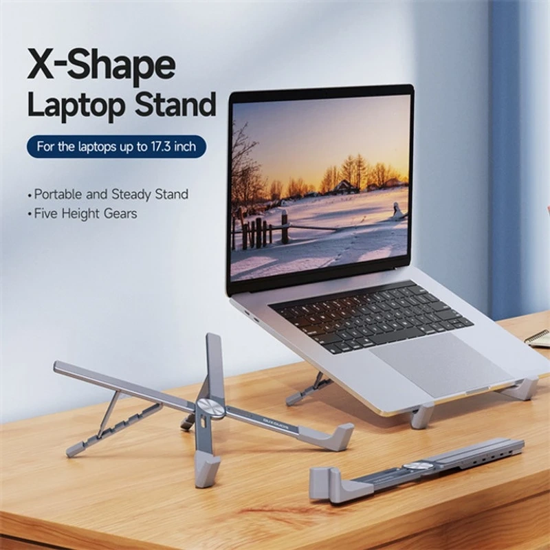Laptop Postolje XY1 sa Hubom (TypeCx2, USBx2, PD)