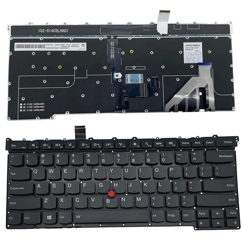 Tastatura za laptop Lenovo Thinkpad Carbon X1 Gen 3 3rd 2015 veliki enter, backlight i gumb Tastatura za laptop Lenovo Thinkpad Carbon X1 Gen 3 3rd 2015 veliki enter, backlight i gumb