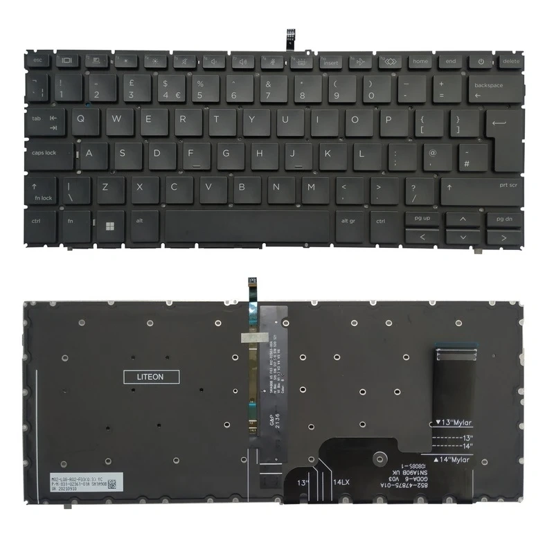 Tastatura za laptop HP 830 G9 840 G9 845 G9 830 G10 840 G10 Firefly 14 G9 G10 veliki enter backlight